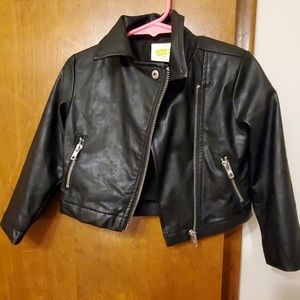 Toddler faux leather jacket 2T